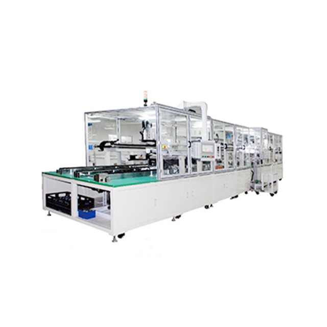 Fully automatic production line for square power battery module PACK