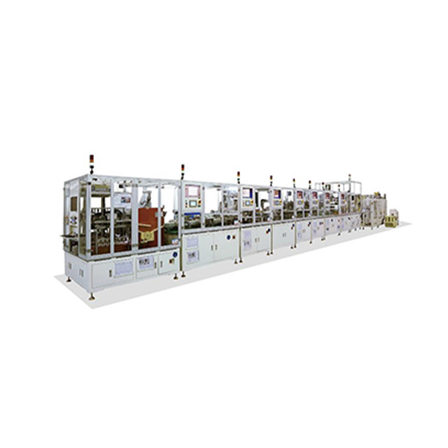 Fully automatic production line for cylindrical power battery module PACK