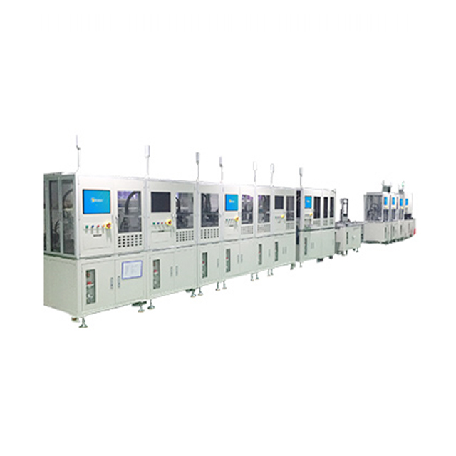 Automated assembly and testing line for vehicle-mounted cameras